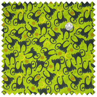 Spookyville cats-lime