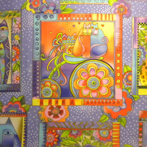 Laurel Burch Fanciful Felines Pastel Panel