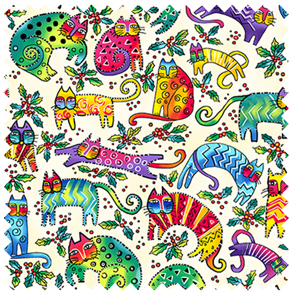 Laurel Burch Enchantment Holiday - Remnant 14.5"