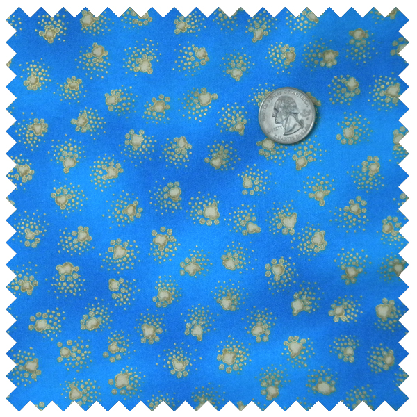 Laurel Burch Fabulous Felines Paws-Dark Aqua-REMNANT 30"
